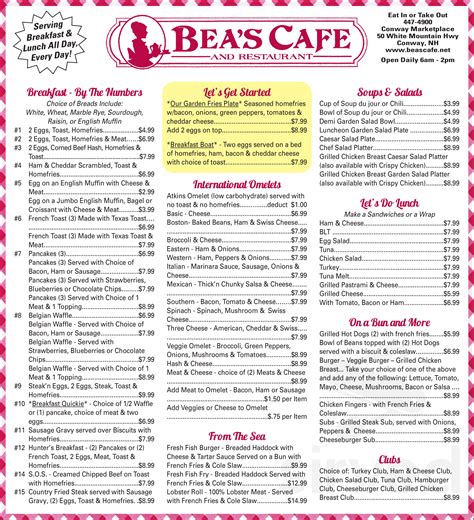 aunt bea's cafe menu  Closed now : See all hours